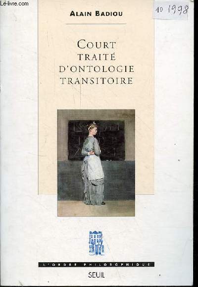 Court trait d'ontologie transitoire - Collection l'ordre philosophique.