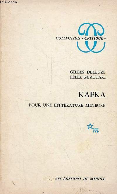 Kafka pour une littrature mineure - Collection 