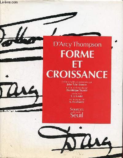 Forme et croissance - Collection sources du savoir.