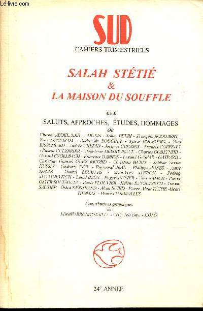 Sud cahiers trimestriels n106-107 24e anne 1994 - Salah Stti & la maison du souffle.