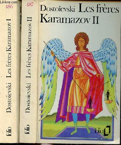 Les frres Karamazov - Tome 1 + Tome 2 (2 volumes) - Collection folio n486-487.