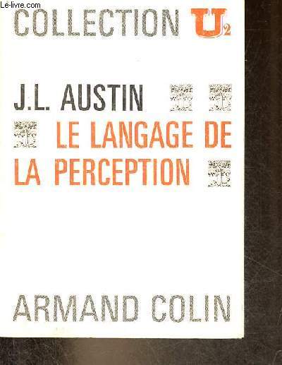 Le langage de la perception - Collection U2 n141.