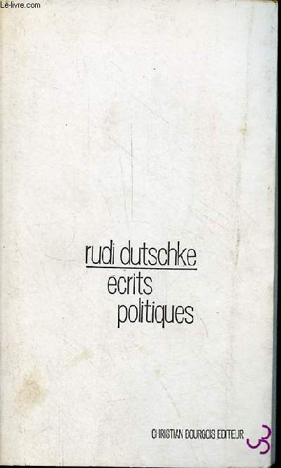 Ecrits politiques (1967-1968).
