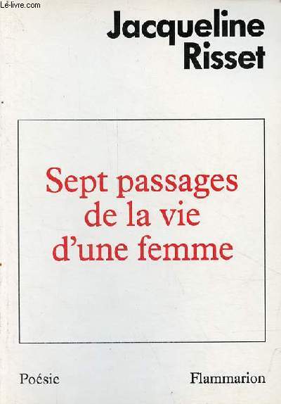 Sept passages de la vie d'une femme - Collection posie.