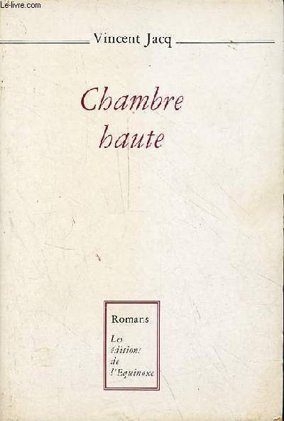 Chambre haute - romans.