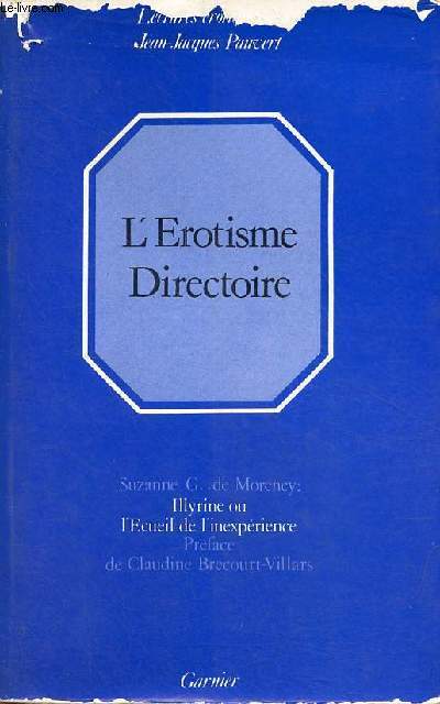 L'Erotisme Directoire - Suzanne G...de Morency Illyrine ou l'cueil de l'inexprience - Collection lectures rotiques de Jean-Jacques Pauvert.