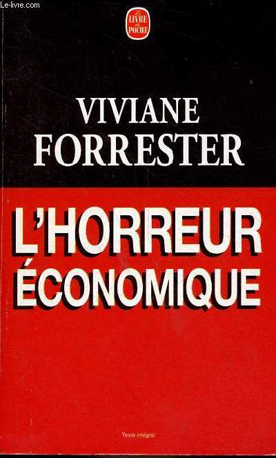 L'horreur conomique - Collection le livre de poche n14601.