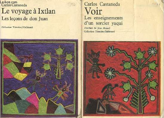 Voir les enseignements d'un sorcier yaqui + Le voyage  Ixtlan les leons de don Juan (2 volumes) - Collection 