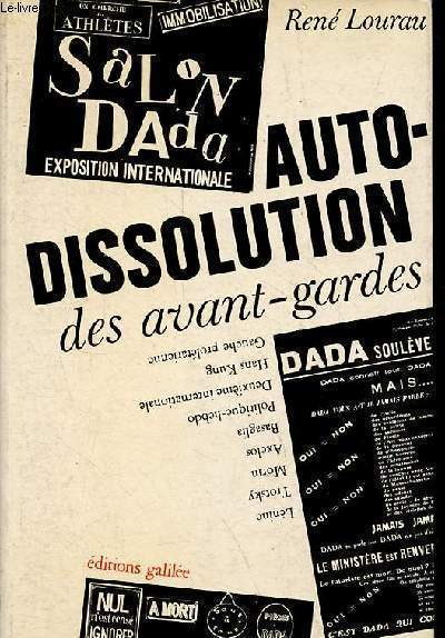 Autodissolution des avant-gardes - Collection 