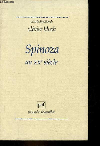 Spinoza au XXe sicle - Collection 