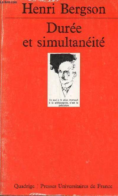 Dure et simultanit - A propos de la thorie d'Einstein - Collection 