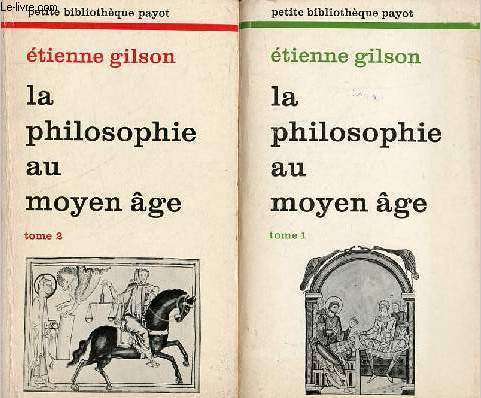 La philosophie au moyen ge - Tome 1 + Tome 2 (2 volumes) - Collection petite bibliothque payot n274-275.