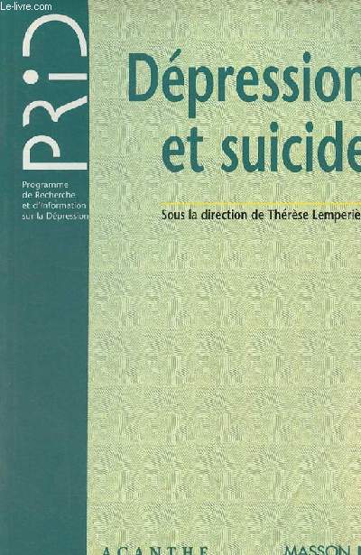 Dpression et suicide.