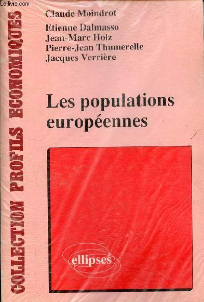 Les populations europennes - Collection profils conomiques.