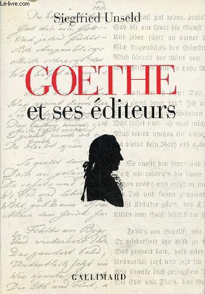 Goethe et ses diteurs.