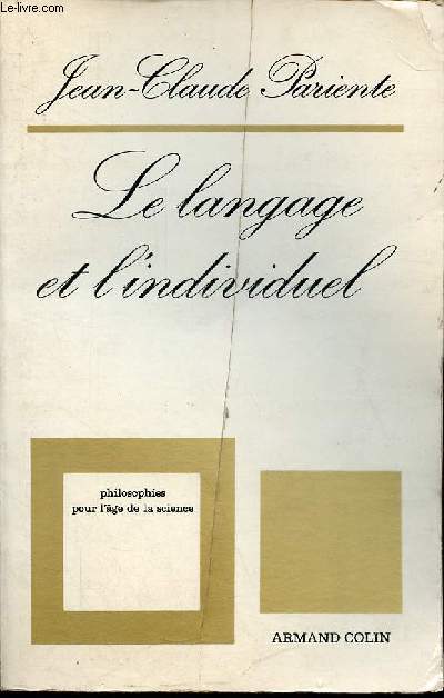 Le langage et l'individuel - Collection 