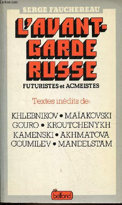 L'avant-garde russe futuristes et acmeistes.