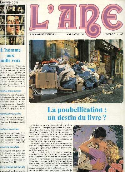 L'Ane le magazine freudien n9 mars-avril 1983 - Aux limites de la physique entretien avec Bernard d'Espagnat - psychanalyse en japonais - lire freud sans payer - le cinma de montaigne - la paranoia et le pouvoir - orphe polymorphe ...