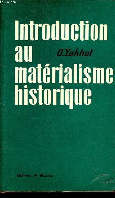 Introduction au matrialisme historique.