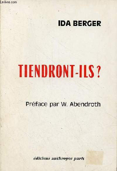 Tiendront-ils ? - Etude sociologique sur les tudiants des deux bords du Rhin.