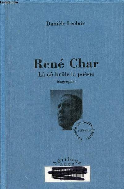 Ren Char l o brle la posie - biographie - Collection 