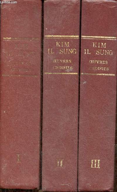 Oeuvres choisies - Tome 1 + 2 + 3 (3 volumes).