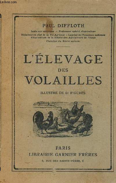 L'levage des volailles.