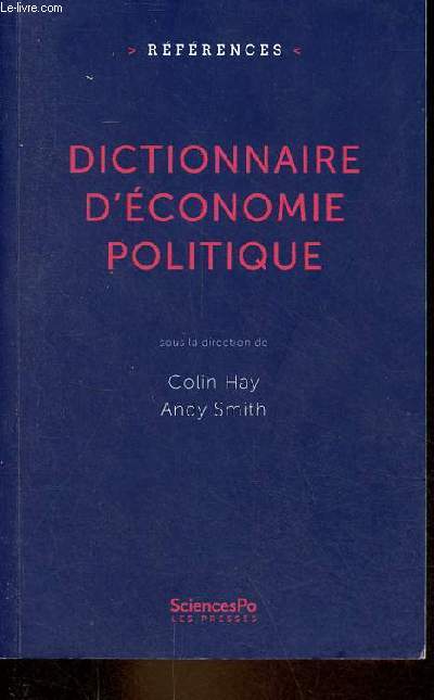 Dictionnaire d'conomie politique - Capitalisme, institutions, pouvoir - Collection 