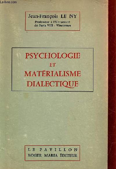 Psychologie et matrialisme dialectique.