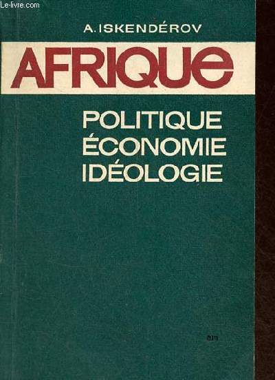Afrique politique conomie idologie.