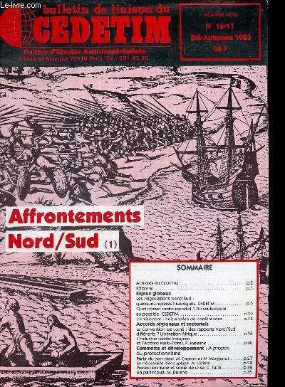 Bulletin de liaison du Cedetim n16-17 t-automne 1983 - Affrontements Nord/Sud (1).