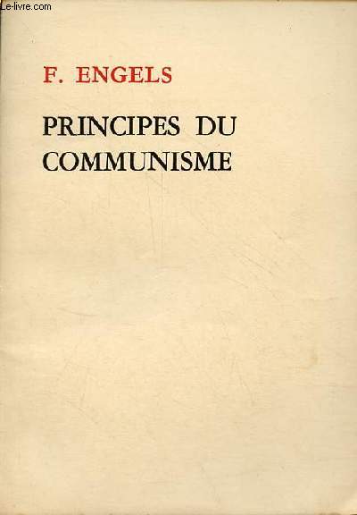 Principes du communisme.