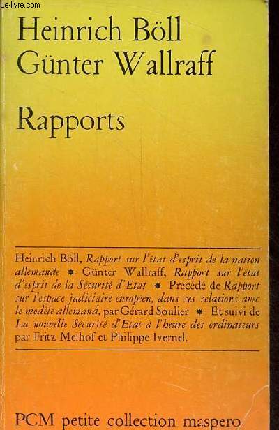 Rapports - Petite collection maspero n242.