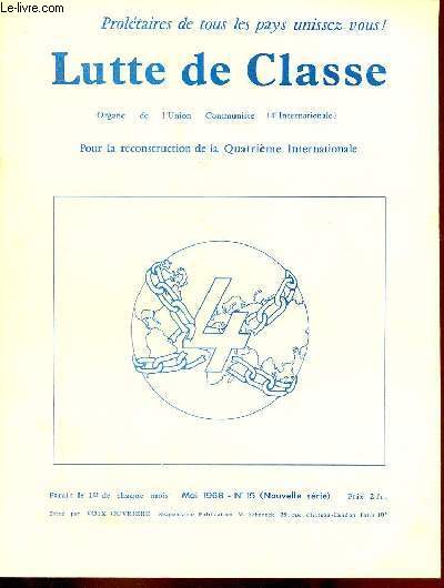 Lutte de classe/Class Struggle n15 (nouvelle srie) mai 1968 - Le role de la violence hors de l'histoire - la 
