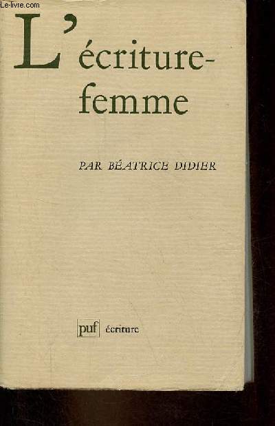 L'criture-femme - Collection 