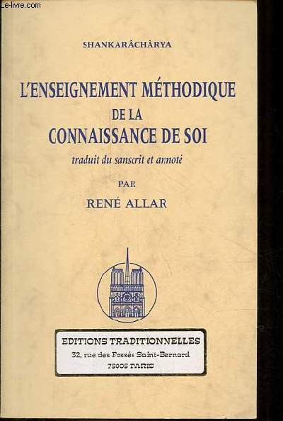 L'enseignement mthodique de la connaissance de soi - Reproduction de l'dition de 1958.