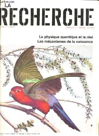 La Recherche n111 mai 1980 - Le paradoxe d'Einstein-Podolsky-Rosen - le retraitement des combustibles nuclaires - les protines en action - la crise de la famille - les mcanismes de la naissance - la physique et l'irrationnel ...