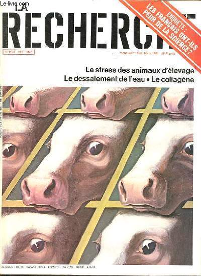 La Recherche n120 mars 1981 - Le stress des animaux d'levage - les satellites de jupiter et saturne - les composs a valence mixte - le collagne - le dessalement de l'eau de mer - sondage : les franais et la science ...