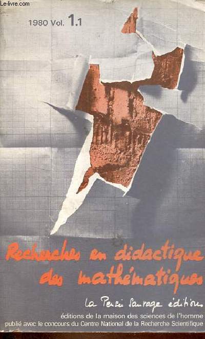 Recherches en didactique des mathmatiques vol 1.1 1980.