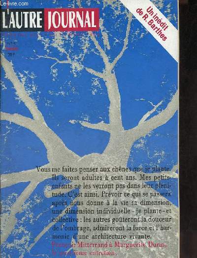 L'autre journal n4 semaine du 19 au 25 mars 1986 - Chteau-Chinon le 16 mars - Paris le 16 mars - les montrer, inlassablement - les voyages d'Arafat - equateur 7-14 mars - actualit tv - ni dieu ni matre - chiffres - programmes - nouvelles ...
