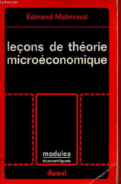 Leons de thorie microconomique - Collection modules conomiques.