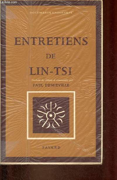 Entretiens de Lin-tsi - Collection documents spirituels.