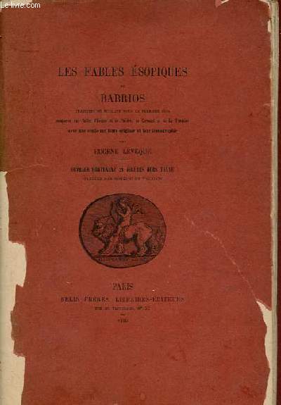 Les fables sopiques de Babrios.