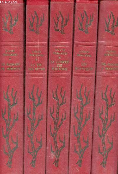 Oeuvres compltes - 5 volumes - Vol.1 : Le roman de Miraut chien de chasse + Vol.2 : la vie des btes,lebrac bucheron,le miracle de la saint-hubert,lon deubel,la fontaine et la psychologie des btes,pomes - Vol.3 : La guerre des boutons - Vol.4 :