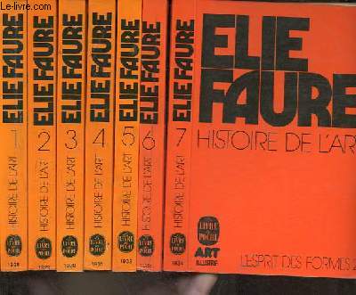 Histoire de l'art - Tomes 1+2+3+4+5+6+7 (7 volumes) - Collection le livre de poche n1928-1929-1930-1931-1932-1933-1934.
