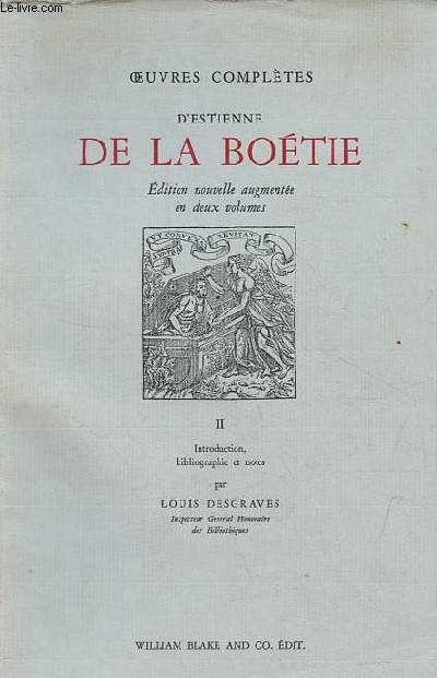 Oeuvres compltes - Tome 2 .