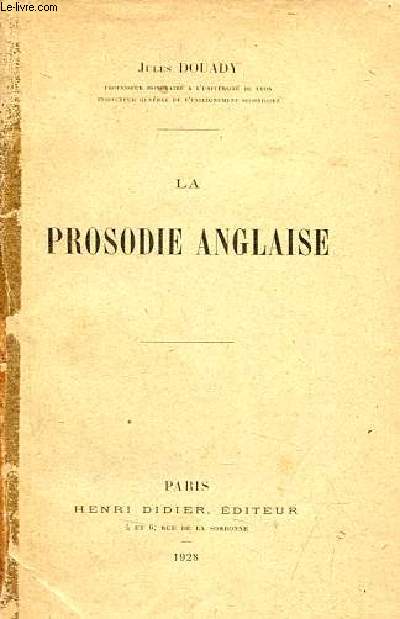 La prosodie anglaise.