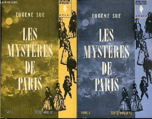 Les mystres de Paris - Tome 1 + Tome 2 (2 volumes) - Collection Marabout Gant n144-145.