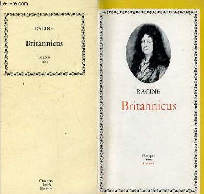 Britannicus + livret notes et commentaires - Collection classiques illustrs hachette.