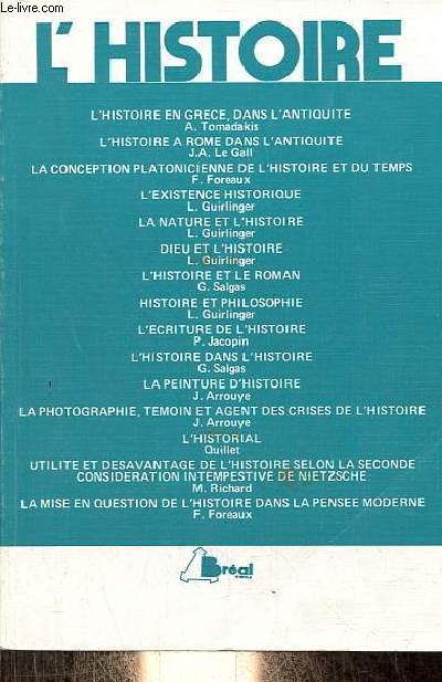L'histoire - Programme 1981-1982 - Concours d'entre des grandes coles commerciales.
